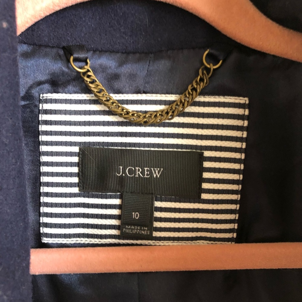 Sold! Jcrew Colorblock Funnelneck Coat - Picture 4 of 8